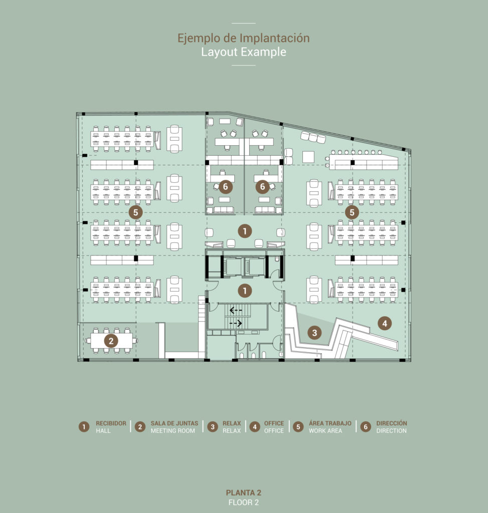 plano-implantacion-oficinas-ciutat-de-granada-barcelona-edificio-wip